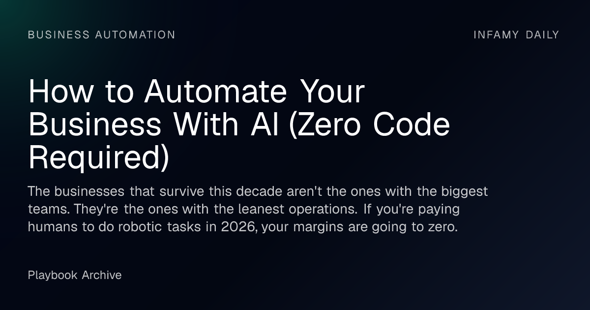 How to Automate Your Business With AI (Zero Code Required)